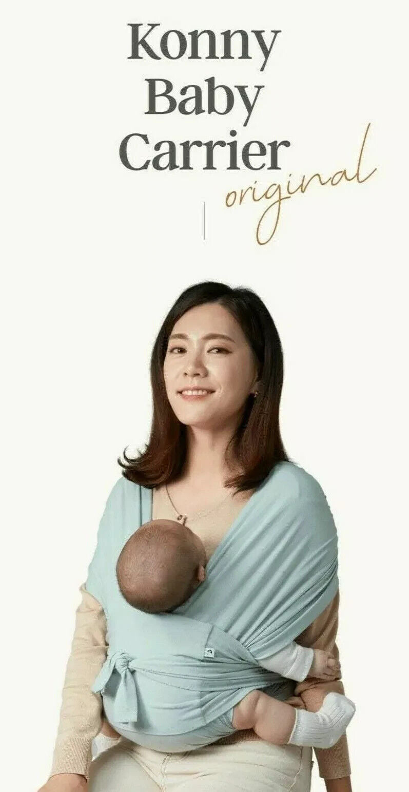 Konny Newborn Baby Carrier Wrap Original Medium - Mint